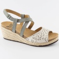 Sandały Scholla Pauline F26118 1029 szary/biały, tęgość F