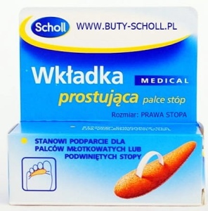 WKŁADKA PROSTUJĄCA PALCE STÓP (PRAWA)