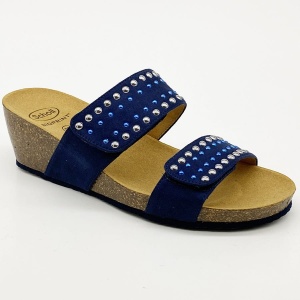 Klapki na koturnie Michelle 2 Scholl F29005 1370 (blue) E-F