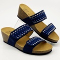 Klapki na koturnie Michelle 2 Scholl F29005 1370 (blue) E-F