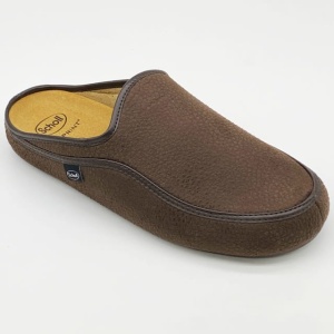 Męskie kapcie Scholl Brandy Med F29059, szerokie, tęgość K 
