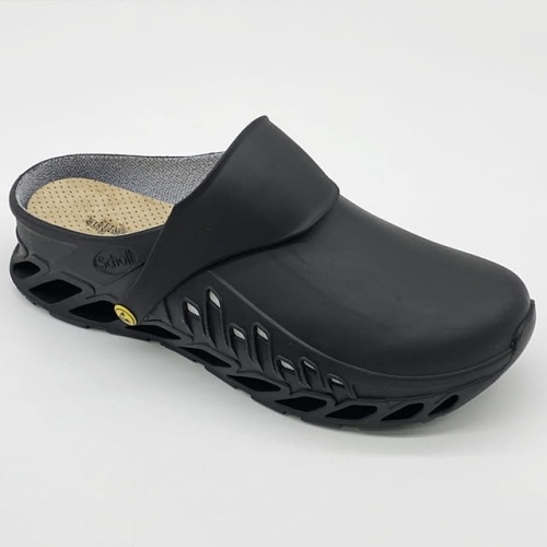 Scholl EVOFLEX black, elektrostatyczne obuwie ESD, szerokie, tęgość J