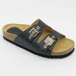 Skórzane klapki Scholl Iconic Alba F29992 czarne, E-F-G