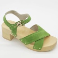 Drewniaki Scholl Iconic Pescura Cate Green, tęgość F