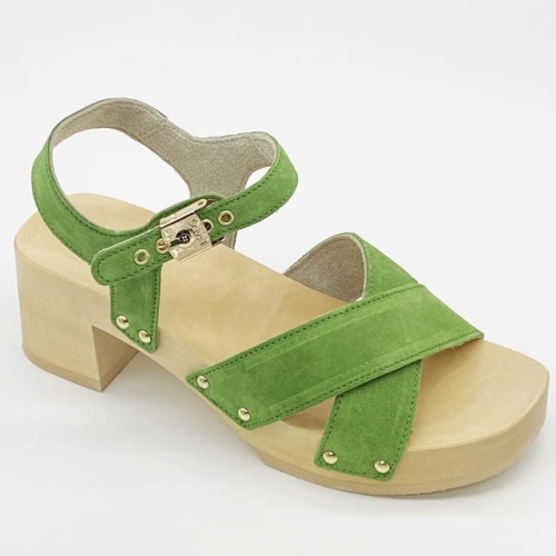 Drewniaki Scholl Iconic Pescura Cate Green, tęgość F