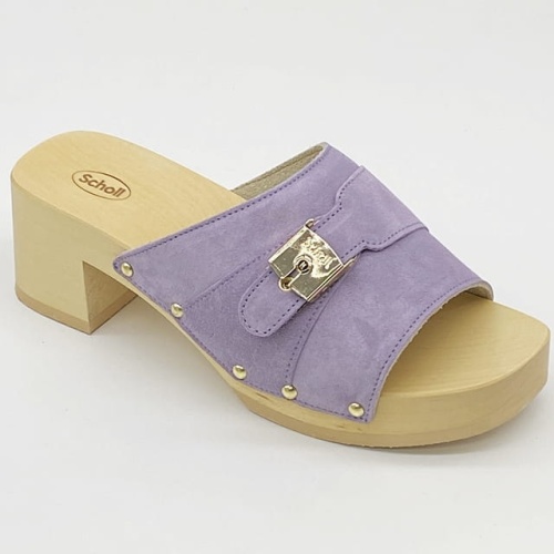 Klapki Scholl Drewniane Pescura Sarah Lilac F29981-1033, tęgość F