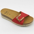 Klapki Monterey Mule Scholl  F29842 czerwone, tęgośc F-G
