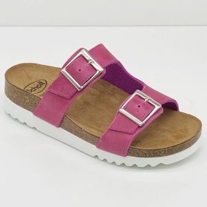 Zdrowotne wygodne klapki Scholl Filippa różowe, tęgość F-G