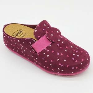 Kapcie Scholl Lareth Med MF30131 bordowy, tęgość F 1/2