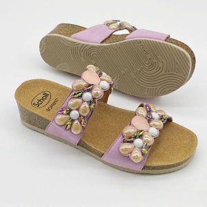 Palau 2 Straps KLAPKI SCHOLL F29878,  wąskie, TĘGOŚĆ E-F-G 