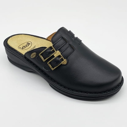 Klapki Scholl New Indoor F26034 czarne, tęgość G 