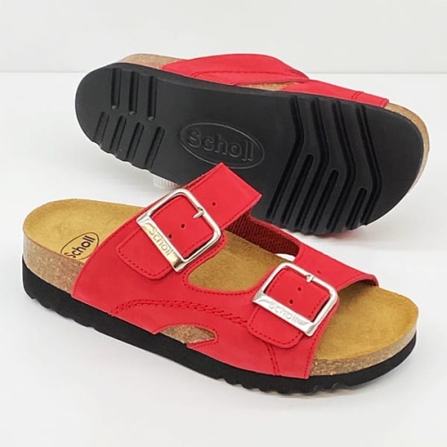 Czerwone klapki Scholl Moldava Wedge F25081 (red) E-F-G