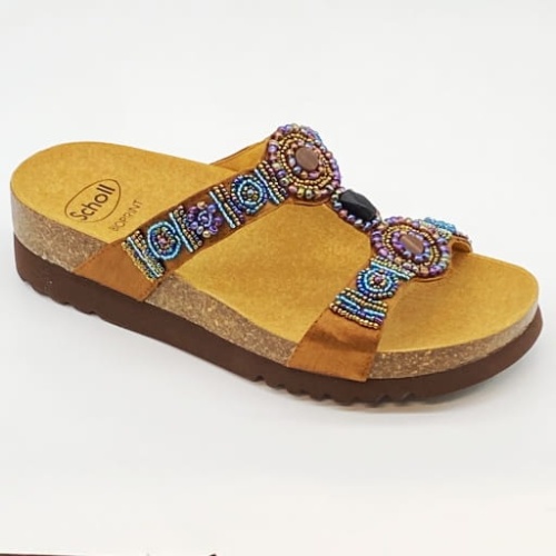 Klapki Scholl New Bogota MF26607 (brown) tęgość G 