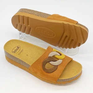 Komfortowe klapki Scholl Arenal MF31333 (brąz) tęgość G