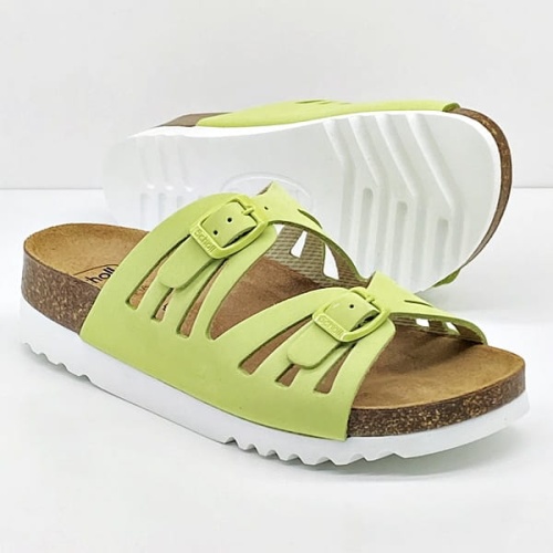 Scholl klapki na lato Ystad MF29962 1046 (pale green) tęgość E-F-G 