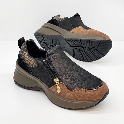 Scholl damskie półbuty Calgary Zip F31756 1019 (brązowe) 