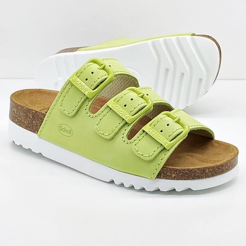 Rio Scholl klapki damskie F23012 (pale green) tęgość E-F-G 