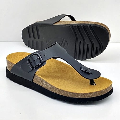 Scholl Boa Vista Wide japonki  F32000 (czarne), tęgość F1/2