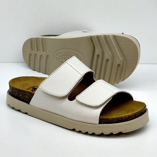 Damskie klapki Scholl Sierra F32014 (off white) tęgość E-F-G