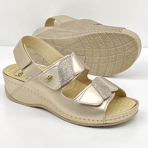 Szerokie sandały Nives 2 Straps Scholla MF32106 1561 taupe (G-H)