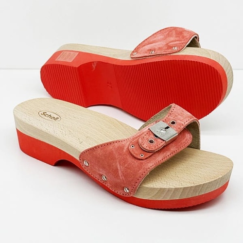 Drewniaki Scholl Pescura Heel Matt C30660 (łososiowy) tęgość F-G (1)