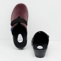 Scholl Elsa Strap F32533 1008 (bordo) klapki haluksowe, tęgość G 