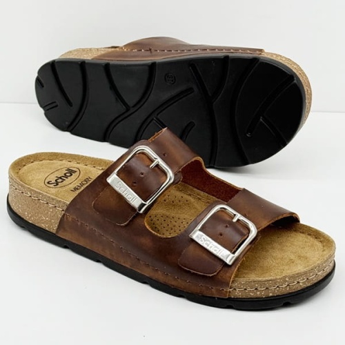 Klapki Scholl Bora Malaren F31899 1175 brązowe, tęgość H