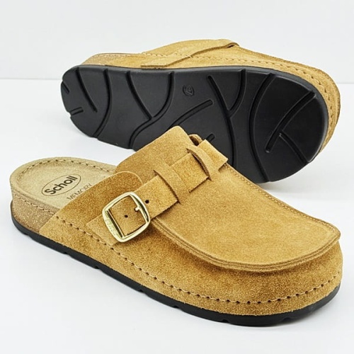 Klapki damskie Scholl Bora Moccasin F31715 (tabacco) tęgość H