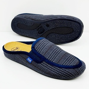 Kapcie męskie Scholl Brandy Ela F32513 1007 niebieskie, tęgość G