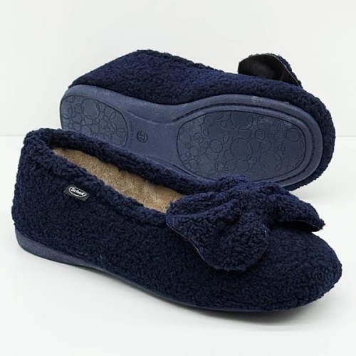 Kapcie baleriny Scholl Neve 30162 1040 granatowe, tęgość K