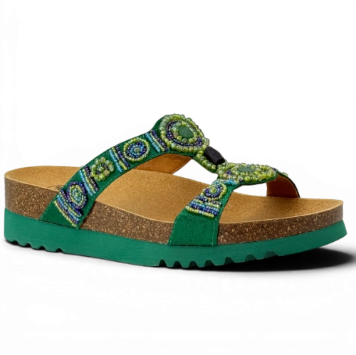 Klapki damskie Scholl New Bogota MF26607 3906 (emerald) G