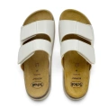 Klapki Scholl Sierra F32014 1171 off white, tęgość F-G