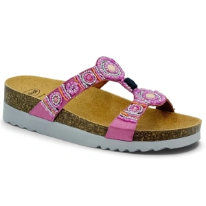 Klapki Scholl New Bogota F26607 1468 fuchsia silver, tęgość G