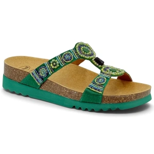 Klapki Scholl New Bogota MF26607 3906 emerald, tęgość G
