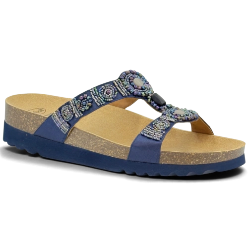 Klapki Scholl New Bogota F26607 3904 (dk blue) tęgość G