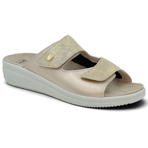 Klapki Scholla Antonia Elastic F00862 2329 light gold, Tęgość G-H