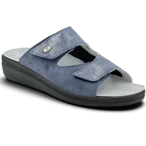 Klapki Scholl Antonia Elastic F00923 1007 blue, tęgość G-H
