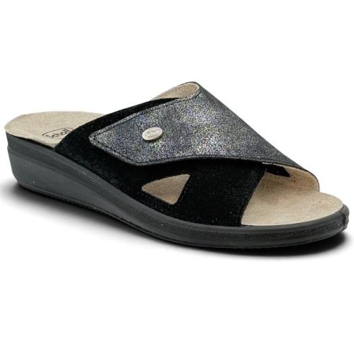 Klapki Scholl Antonia Cross F00863 1004 black, tęgość G-H