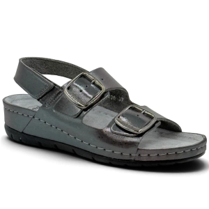 Sandały Scholl Aberdeen F00738 1843 gunmetal, tęgość G-H