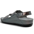 Sandały Scholl Aberdeen F00738 1843 gunmetal, tęgość G-H