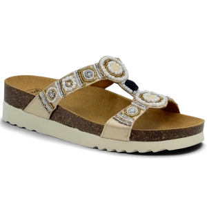 Klapki Scholl New Bogota F26607 3905 light gold, tęgość G (1)