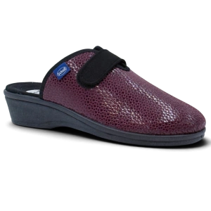 Scholl Elsa Strap F32533 1008 (bordo) klapki haluksowe, tęgość G 