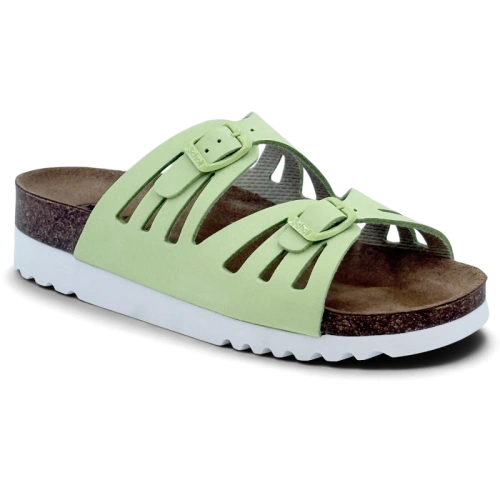 Scholl klapki Ystad MF29962 1046 pale green, tęgość E-F-G 