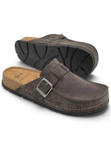 Scholl klapki męskie Bora Moccasin F00768 4015 (ash grey) tęgość H 