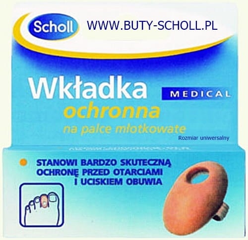 Scholl WKŁADKA OCHRONNA NA PALCE MŁOTKOWATE 