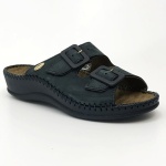 Klapki na bardzo wąskie stopy Scholl Weekend navy, tęgość E-F